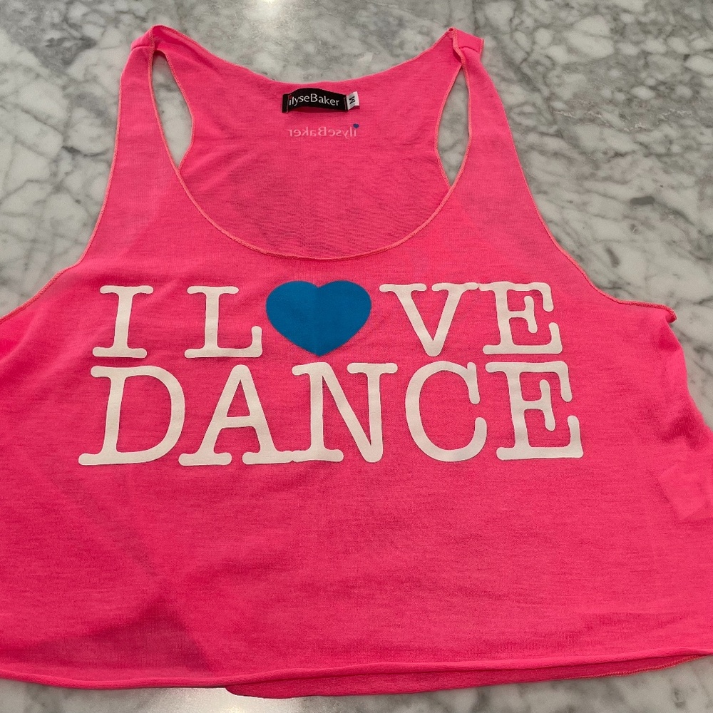 I Love Dance Crop Top